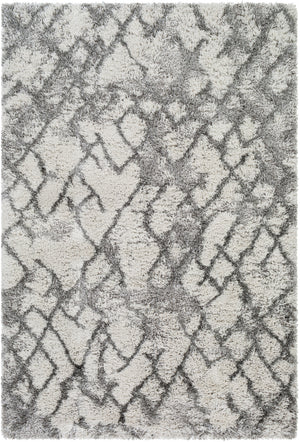 Alta shag ASG-2300 Modern Polypropylene Rug ASG2300-81012 White, Light Gray, Medium Gray 100% Polypropylene 8'10" x 12'