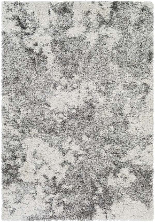 Alta shag ASG-2304 Modern Polypropylene Rug ASG2304-81012 White, Light Gray, Medium Gray 100% Polypropylene 8'10" x 12'