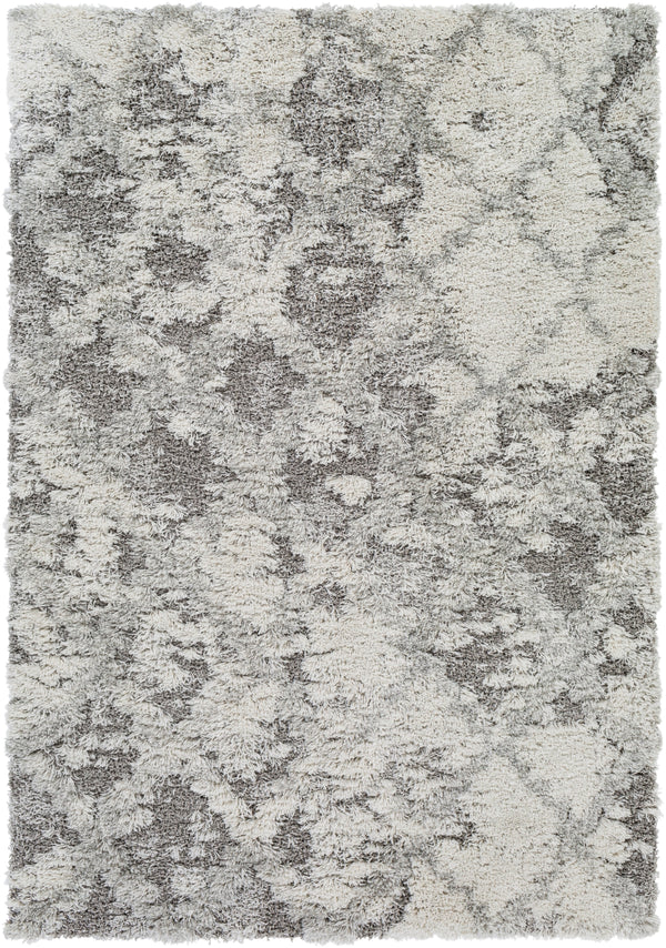 Alta shag ASG-2305 Modern Polypropylene Rug ASG2305-81012 White, Light Gray, Medium Gray 100% Polypropylene 8'10" x 12'