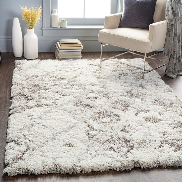 Alta shag ASG-2305 Modern Polypropylene Rug ASG2305-81012 White, Light Gray, Medium Gray 100% Polypropylene 8'10" x 12'