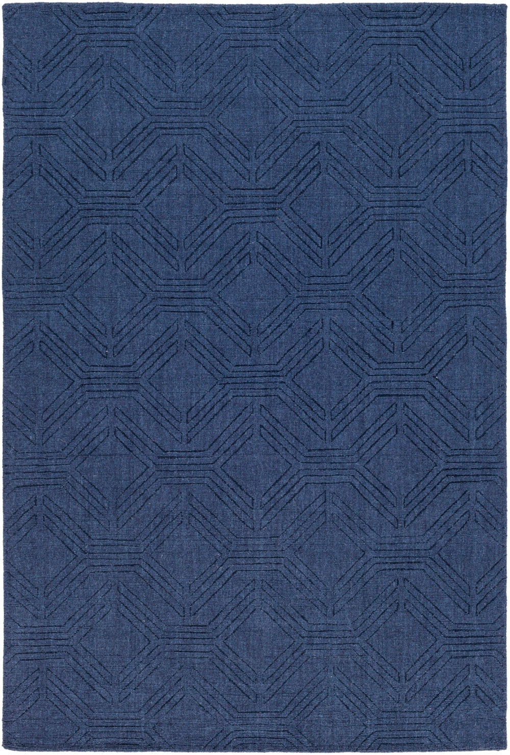 Ashlee ASL-1009 Modern Wool Rug ASL1009-912 Navy 100% Wool 9' x 12'
