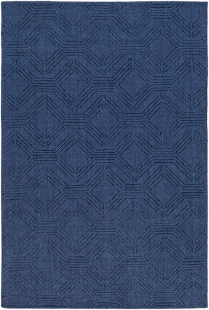 Ashlee ASL-1009 Modern Wool Rug ASL1009-912 Navy 100% Wool 9' x 12'