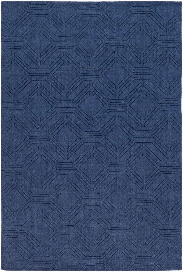 Ashlee ASL-1009 Modern Wool Rug ASL1009-912 Navy 100% Wool 9' x 12'