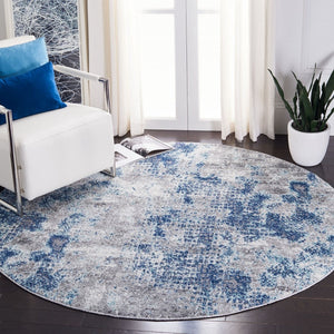Aston 700 Aston 704 Contemporary Power Loomed 100% Polypropylene Friese Rug Navy / Grey