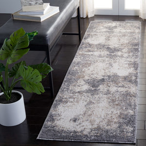 Aston 700 Aston 707 Contemporary Power Loomed 100% Polypropylene Friese Rug Grey / Ivory