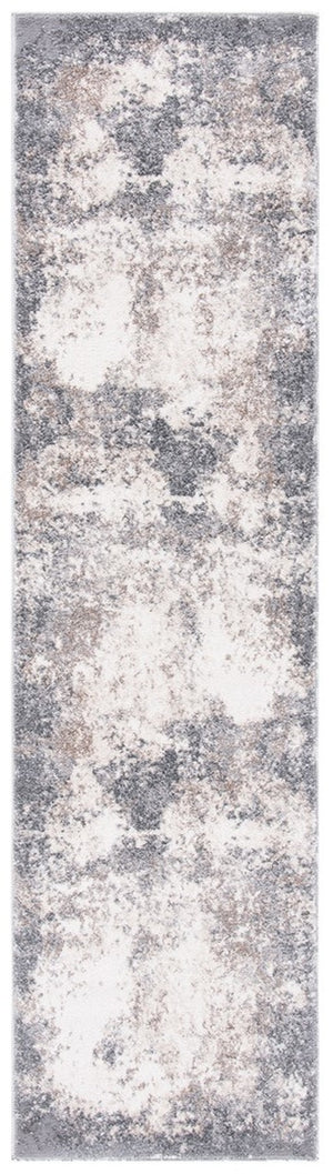 Aston 700 Aston 707 Contemporary Power Loomed 100% Polypropylene Friese Rug Grey / Ivory