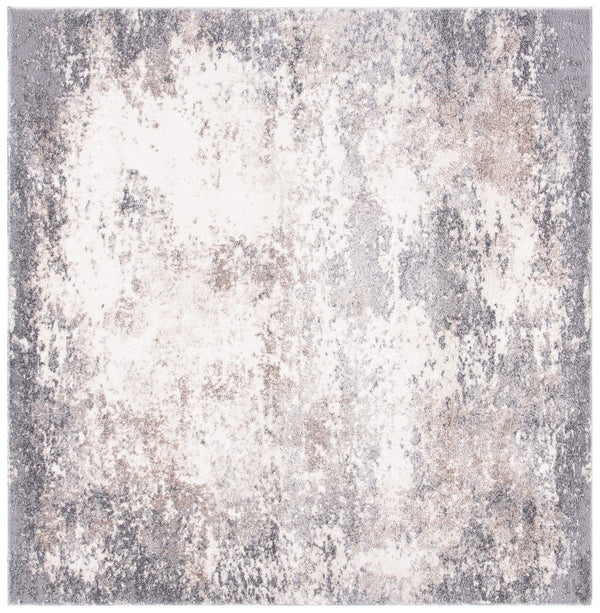 Aston 700 Aston 707 Contemporary Power Loomed 100% Polypropylene Friese Rug Grey / Ivory
