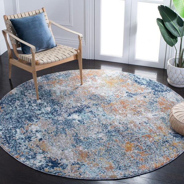 Safavieh Aston 710 Power Loomed 80% Polypropylene/20% Polyester Contemporary Rug ASN710L-7SQ