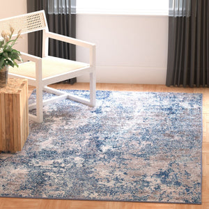 Safavieh Aston 710 Power Loomed 80% Polypropylene/20% Polyester Contemporary Rug ASN710N-8SQ