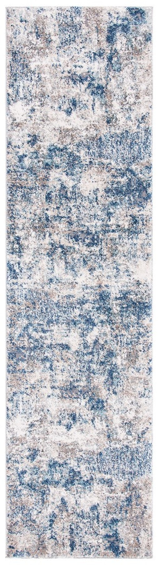 Aston 700 Aston 712 Contemporary Power Loomed 100% Polypropylene Friese Rug Grey / Navy