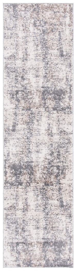 Aston 700 Aston 713 Contemporary Power Loomed 100% Polypropylene Friese Rug Ivory / Grey