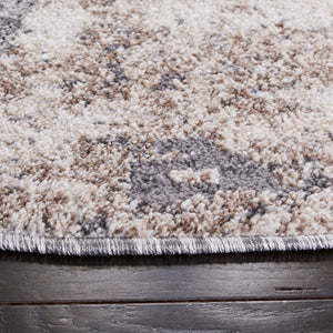 Aston 700 Aston 713 Contemporary Power Loomed 100% Polypropylene Friese Rug Ivory / Grey