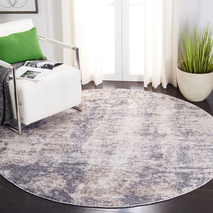 Aston 700 Aston 713 Contemporary Power Loomed 100% Polypropylene Friese Rug Ivory / Grey
