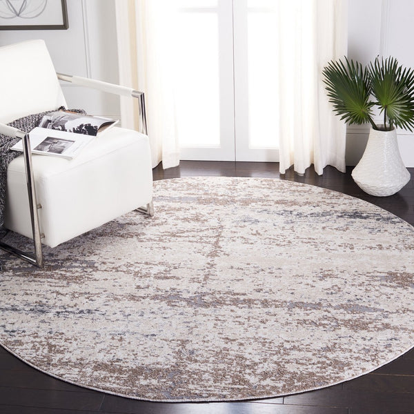 Aston 700 Aston 799 Contemporary Power Loomed 100% Polypropylene Friese Rug Ivory / Grey