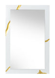 VIG Furniture Modrest Aspen Modern White Mirror VGVCJ1801-WHT-MIR