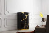 VIG Furniture Modrest Aspen - Modern Black and Gold Chest VGVCJ1801-5H-BLK-CHEST