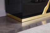 VIG Furniture Modrest Aspen - Modern Black & Gold TV Stand VGVCTV1801-BLK-TV