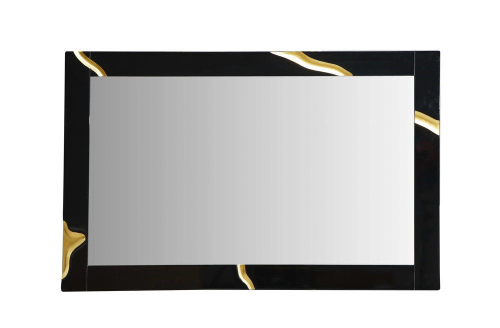 VIG Furniture Modrest Aspen - Modern Black Large Mirror VGVC-J1801-M-L-MIR