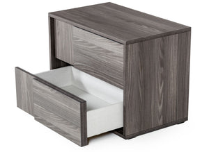 VIG Furniture Nova Domus Asus - Italian Modern Elm Grey Nightstand VGACASUS-NS-GRY-3