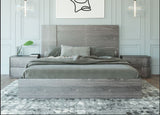 VIG Furniture Queen Nova Domus Asus - Italian Modern Elm Grey Bed VGACASUS-BED-GRY-2-Q