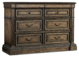 Hooker Furniture Rhapsody Traditional-Formal Media Chest in Hardwood Solids & Pecan Veneers 5070-90117