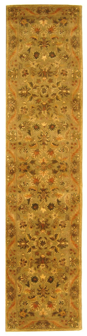 Antiquity At52  Hand Tufted Wool Pile Rug Olive / Gold