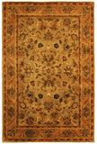 Antiquity At52  Hand Tufted Wool Pile Rug Olive / Gold