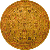 Antiquity At52  Hand Tufted Wool Pile Rug Olive / Gold