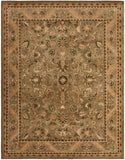 Antiquity At52  Hand Tufted Wool Pile Rug Olive / Gold