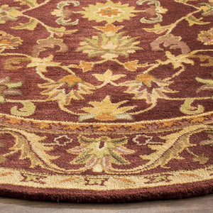 Antiquity At52  Hand Tufted Wool Pile Rug Wine / Gold