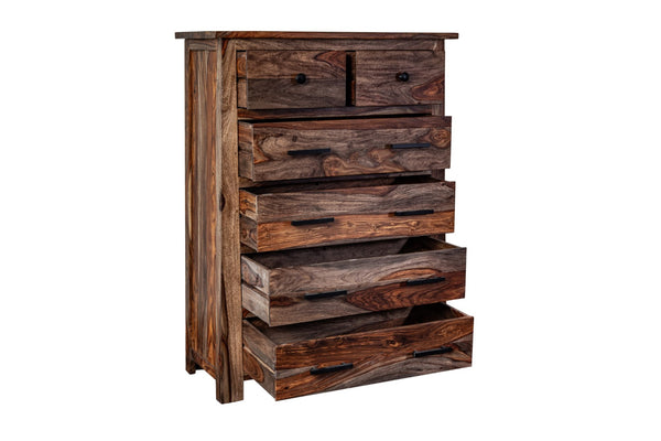 Porter Designs Kalispell Solid Sheesham Wood Natural Chest Natural 04-116-03-PDU109H