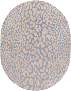 Athena ATH-5001 Modern Wool Rug ATH5001-810OV Medium Gray, Taupe 100% Wool 8' x 10' Oval