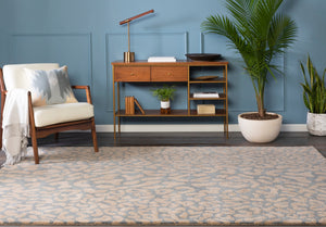 Athena ATH-5001 Modern Wool Rug ATH5001-99SQ Medium Gray, Taupe 100% Wool 9'9" Square