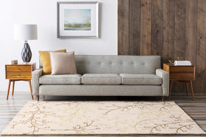 Athena ATH-5008 Cottage Wool Rug ATH5008-99SQ Taupe, Dark Brown, Camel, Medium Gray 100% Wool 9'9" Square
