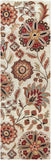 Athena ATH-5035 Cottage Wool Rug ATH5035-268 Dark Brown, Dark Red, Taupe, Camel, Tan, Olive, Light Gray 100% Wool 2'6" x 8'
