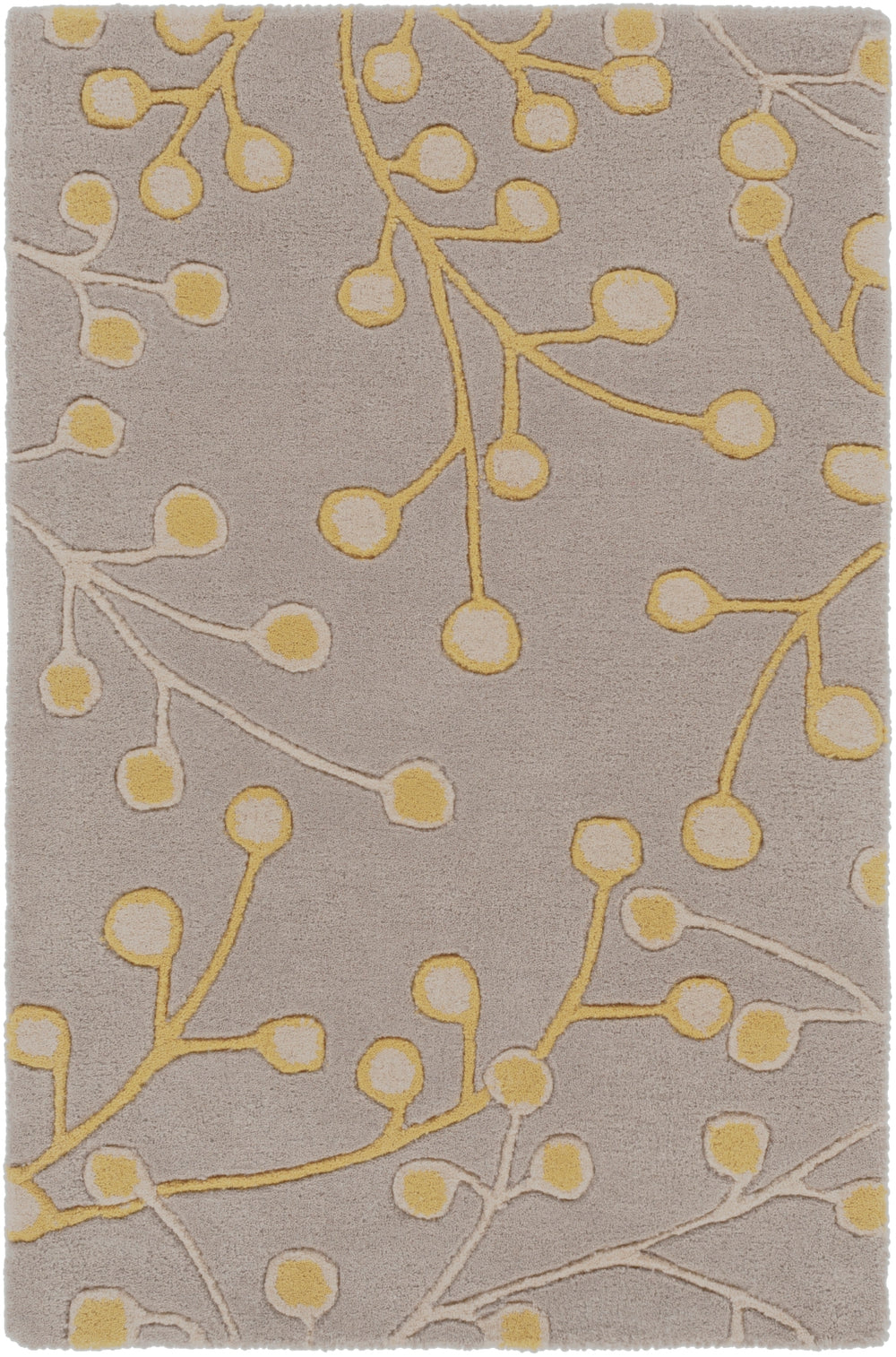 Athena ATH-5060 Cottage Wool Rug ATH5060-912 Taupe, Mustard 100% Wool 9' x 12'