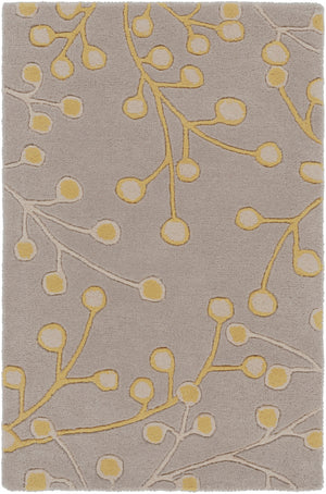 Athena ATH-5060 Cottage Wool Rug ATH5060-912 Taupe, Mustard 100% Wool 9' x 12'