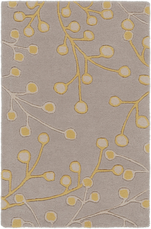 Athena ATH-5060 Cottage Wool Rug ATH5060-912 Taupe, Mustard 100% Wool 9' x 12'