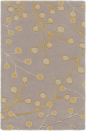 Athena ATH-5060 Cottage Wool Rug ATH5060-912 Taupe, Mustard 100% Wool 9' x 12'