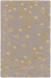 Athena ATH-5060 Cottage Wool Rug ATH5060-912 Taupe, Mustard 100% Wool 9' x 12'