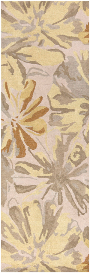 Athena ATH-5071 Modern Wool Rug ATH5071-312 Lime, Butter, Taupe, Tan, Ivory 100% Wool 3' x 12'