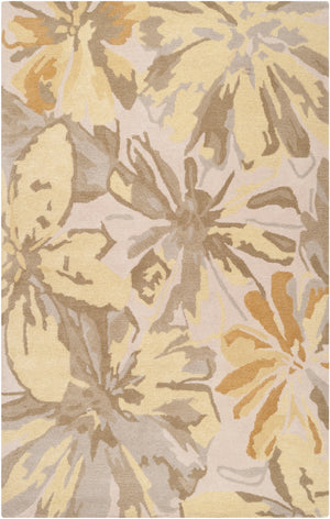 Athena ATH-5071 Modern Wool Rug ATH5071-58 Lime, Butter, Taupe, Tan, Ivory 100% Wool 5' x 8'