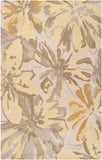 Athena ATH-5071 Modern Wool Rug ATH5071-58 Lime, Butter, Taupe, Tan, Ivory 100% Wool 5' x 8'