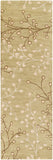 Athena ATH-5113 Cottage Wool Rug ATH5113-312 Taupe, Olive, Tan, Camel 100% Wool 3' x 12'