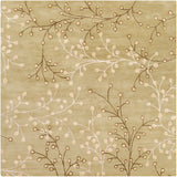 Athena ATH-5113 Cottage Wool Rug ATH5113-99SQ Taupe, Olive, Tan, Camel 100% Wool 9'9" Square