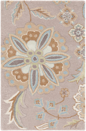 Athena ATH-5127 Cottage Wool Rug ATH5127-912 Sky Blue, Camel, Tan, Dark Green, Sage, Beige, Taupe 100% Wool 9' x 12'