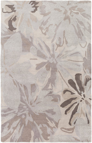 Athena ATH-5135 Modern Wool Rug ATH5135-58 Taupe, Light Gray, Charcoal, Camel 100% Wool 5' x 8'