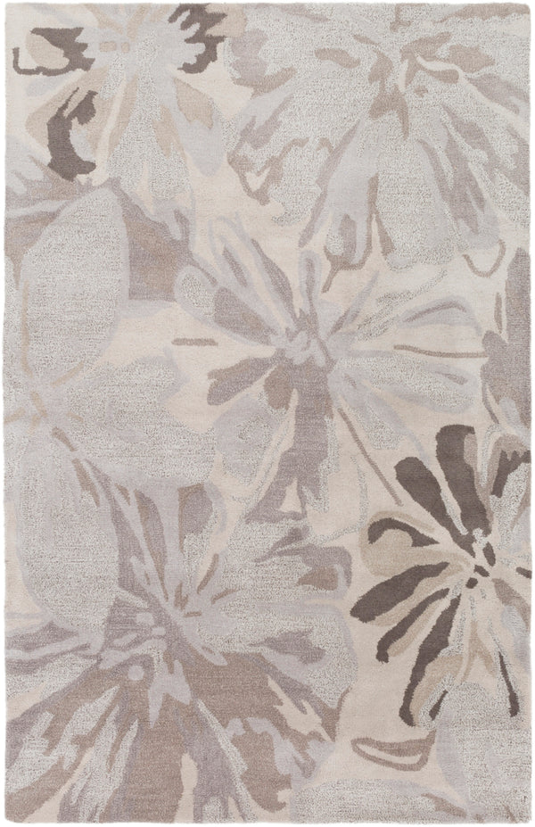 Athena ATH-5135 Modern Wool Rug ATH5135-58 Taupe, Light Gray, Charcoal, Camel 100% Wool 5' x 8'