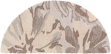 Athena ATH-5148 Modern Wool Rug ATH5148-24HM Light Gray, Khaki, Dark Brown, Beige 100% Wool 2' x 4' Hearth