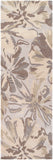Athena ATH-5148 Modern Wool Rug ATH5148-312 Light Gray, Khaki, Dark Brown, Beige 100% Wool 3' x 12'